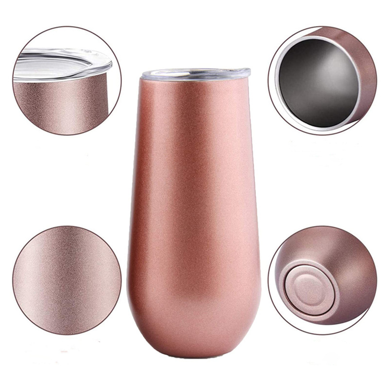 Double Insulated Stainless Steel Bottle Tumbler With Lid 6
