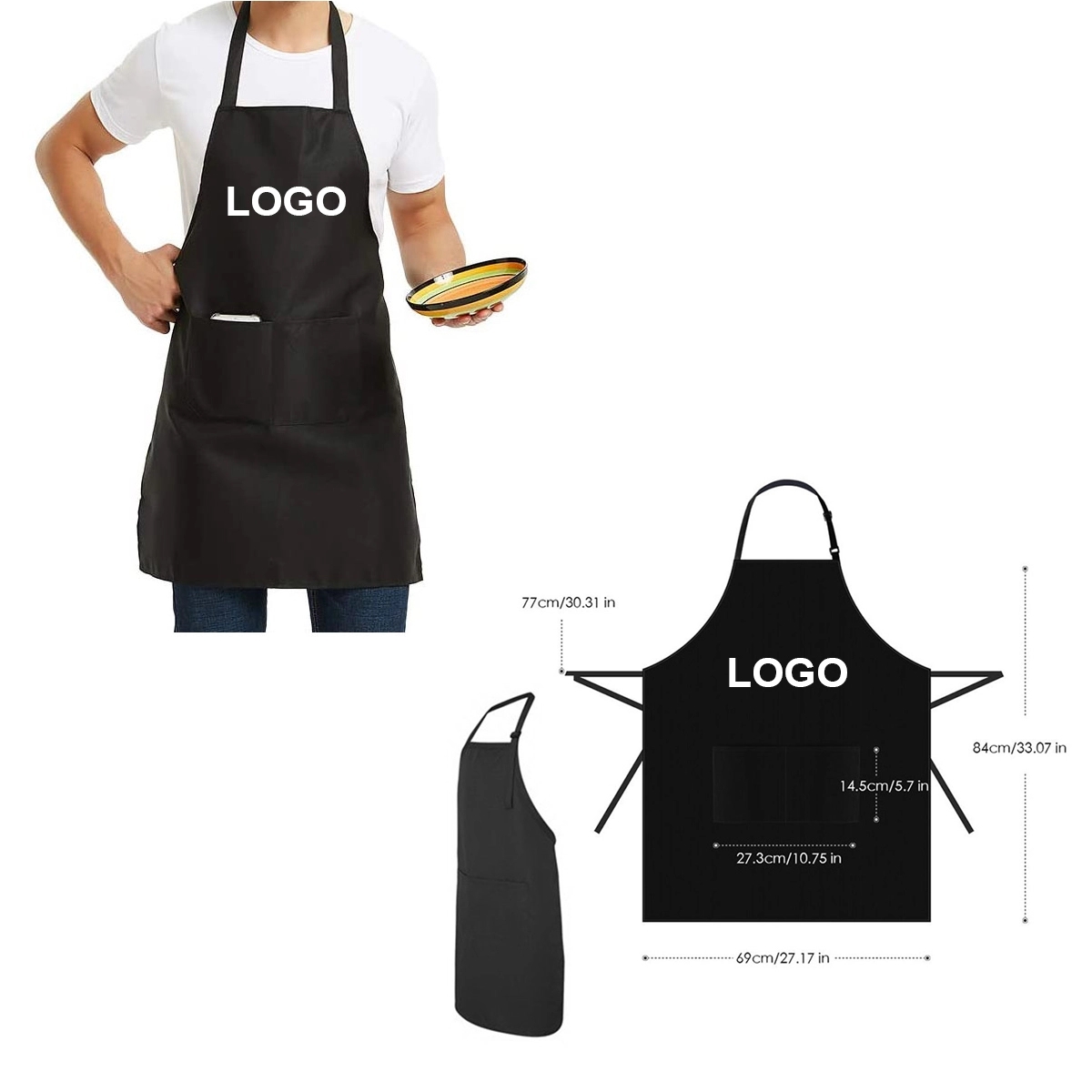 Custom Printing Aprons With Pockets 2