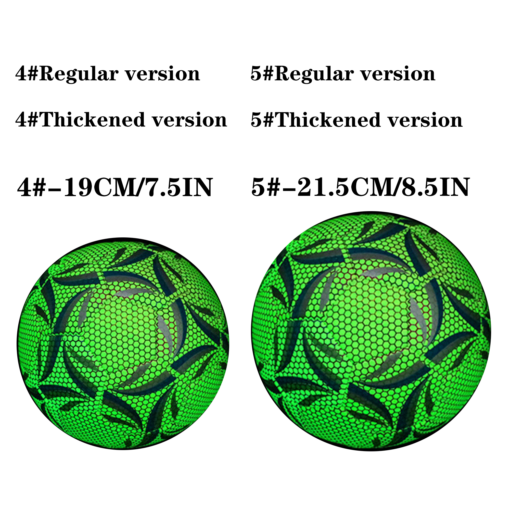 Professional Night Glow Soccer Ball 3