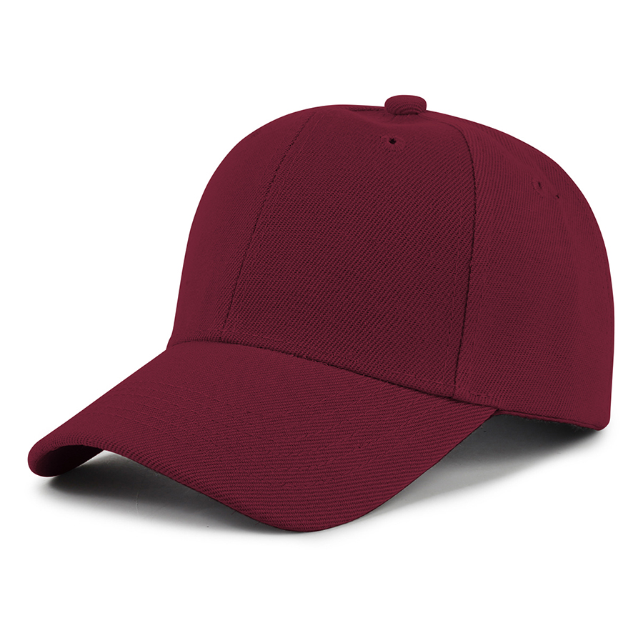Kids' Stock Solid Color Polyester 6-Panel Cap 3