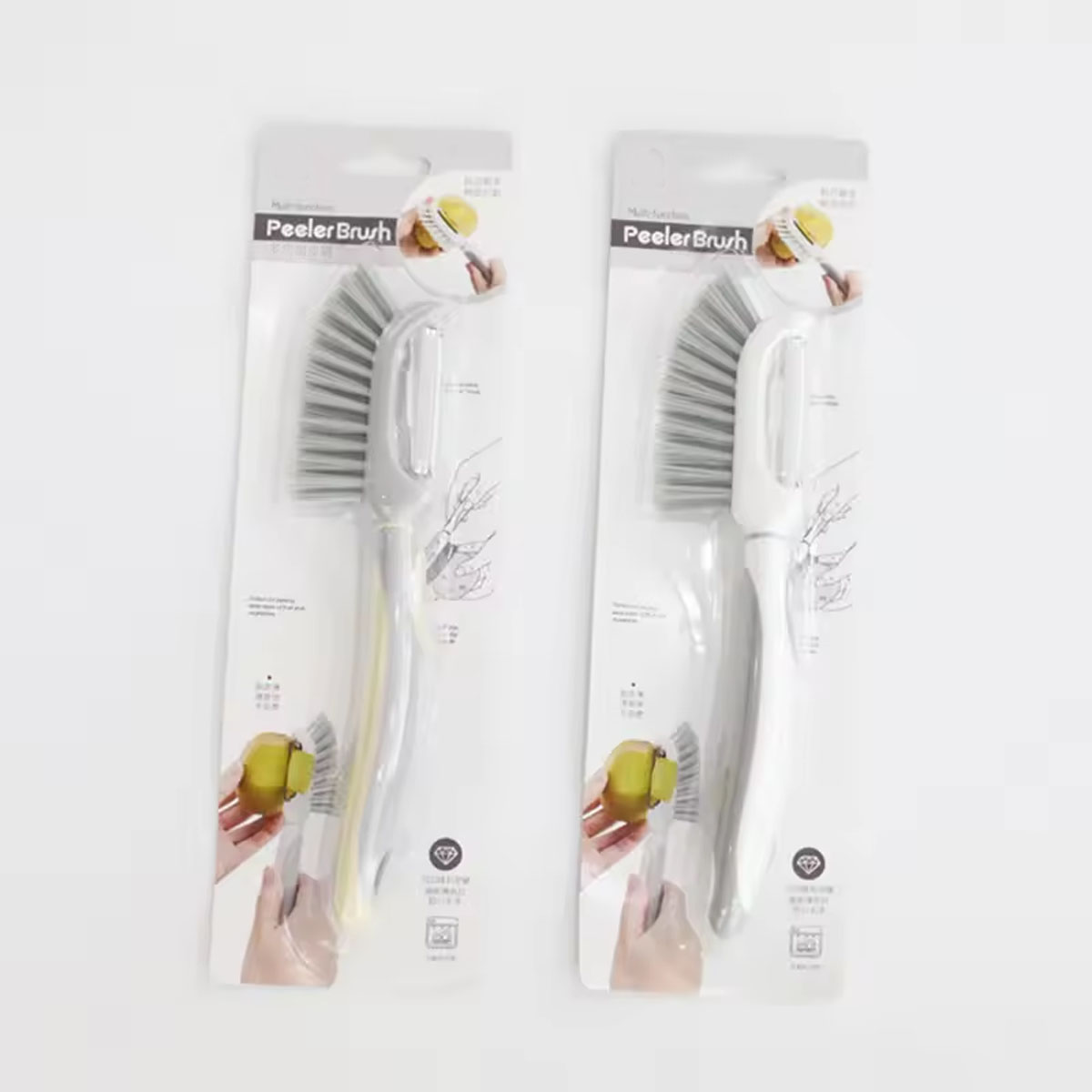Vegetable Fruit Brush with Peeler 2 in 1 7