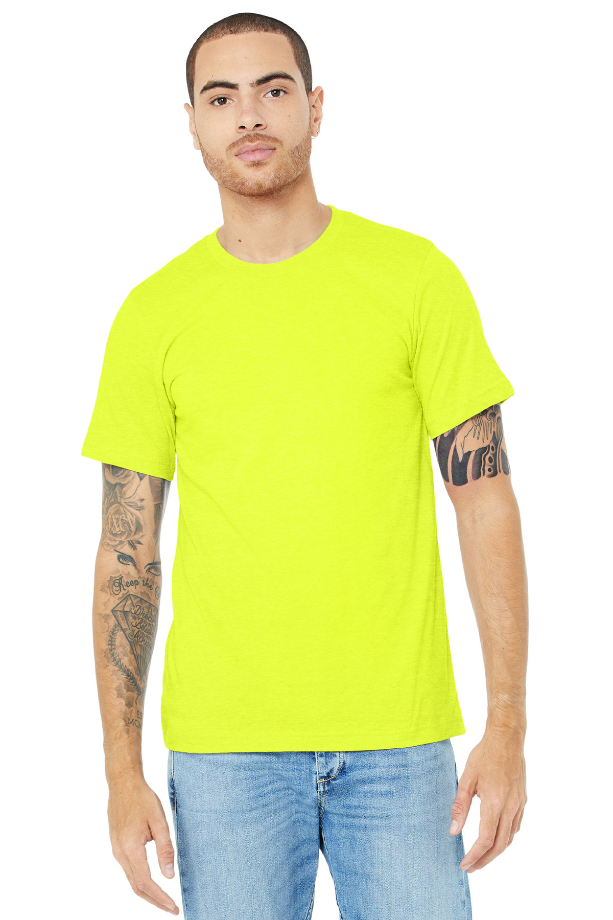BELLA+CANVAS Unisex Heather CVC Short Sleeve Tee. BC3001CVC 445