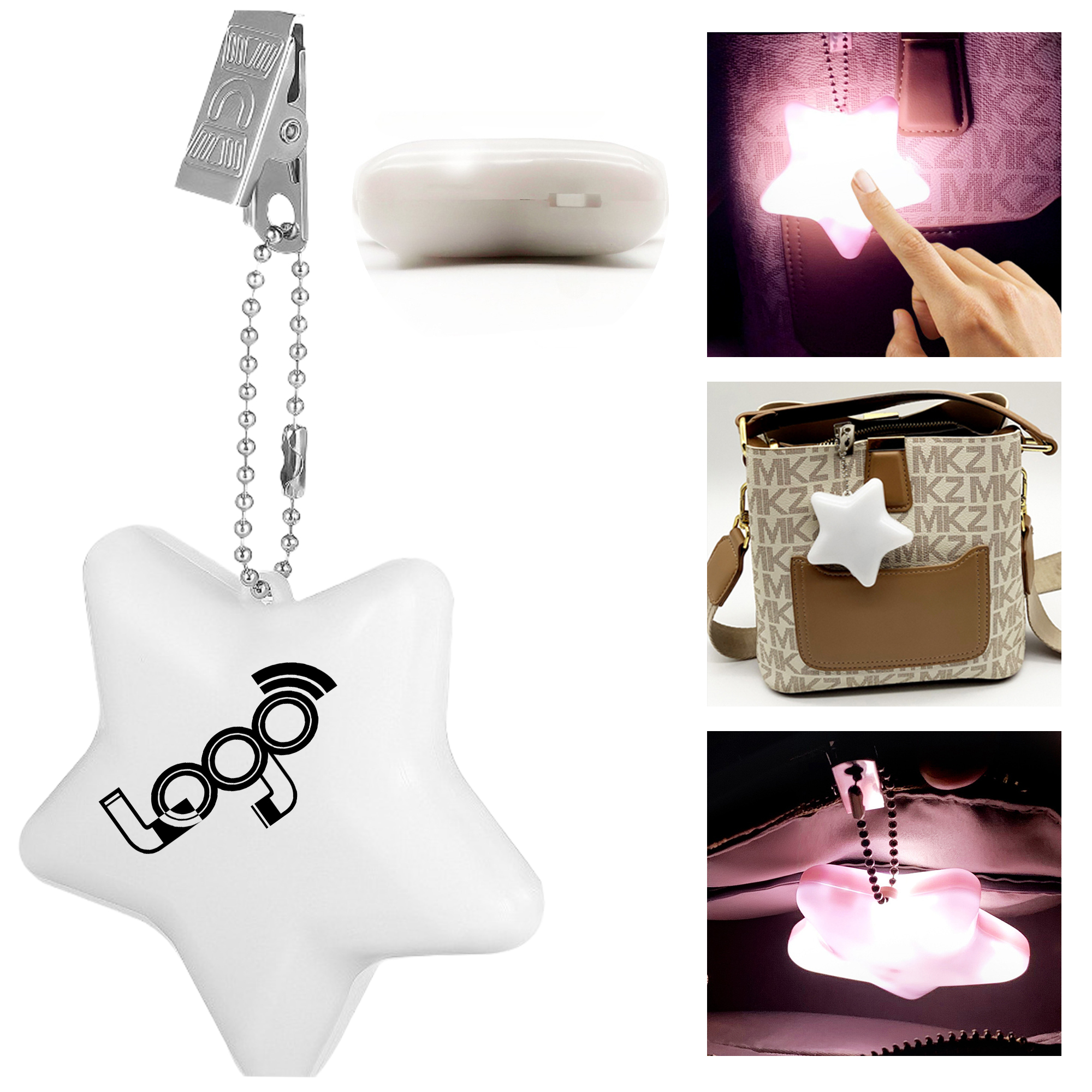 Mini LED Star Clip Light For Bags 2