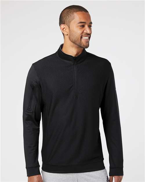 Men's Textured Quarter-Zip Pullover - A295 11