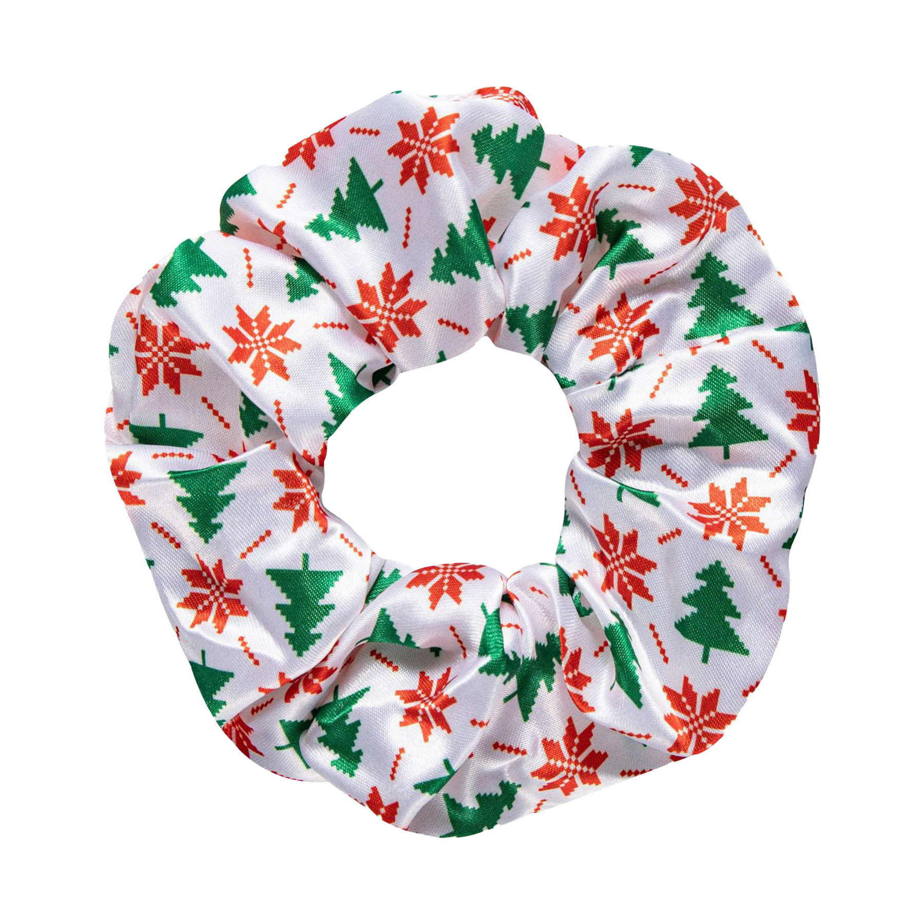 Full Color Printed Satin Silk Hair Scrunchies 11