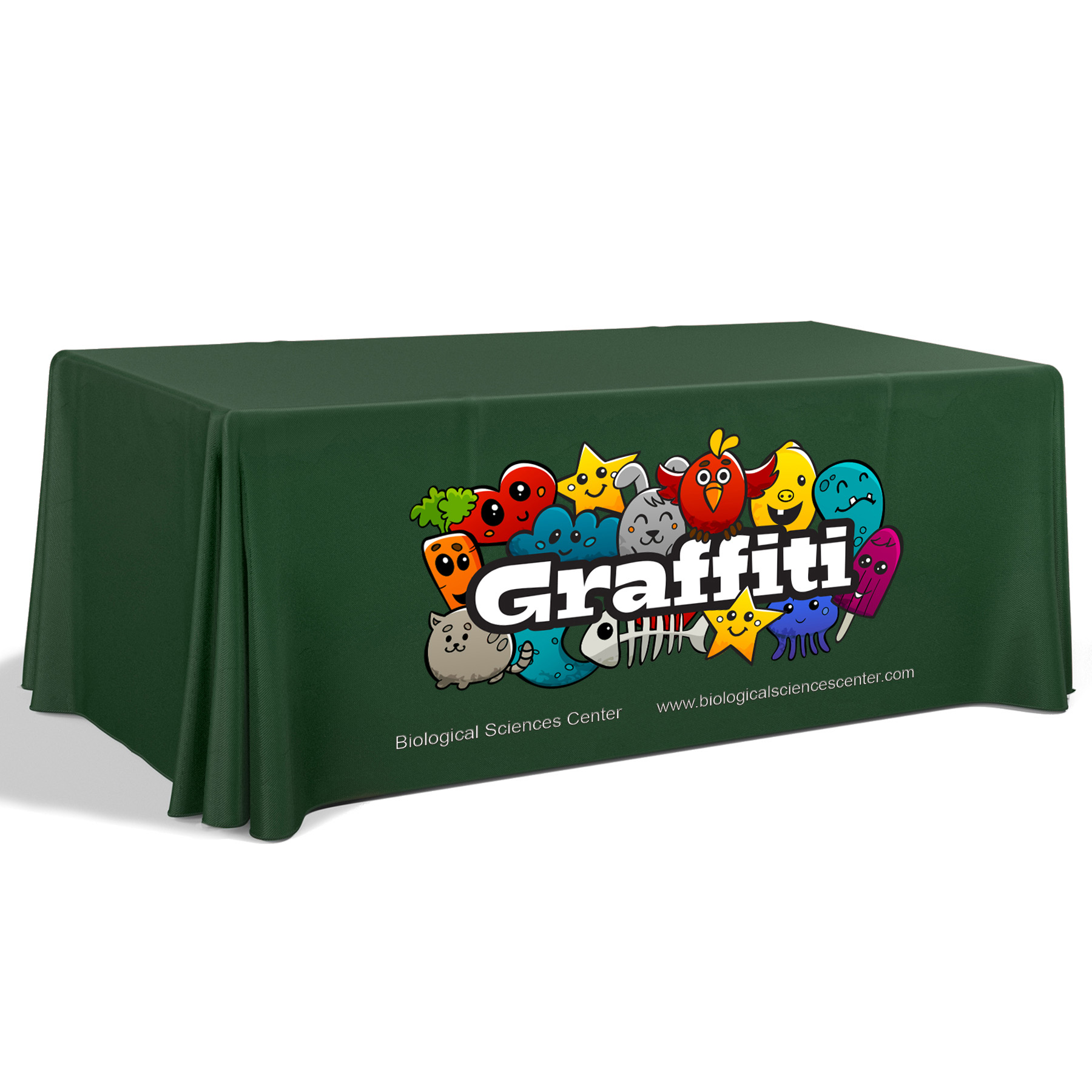 6' Premium Draped Standard Table Cover(Full Color Dye Sublimation) 11