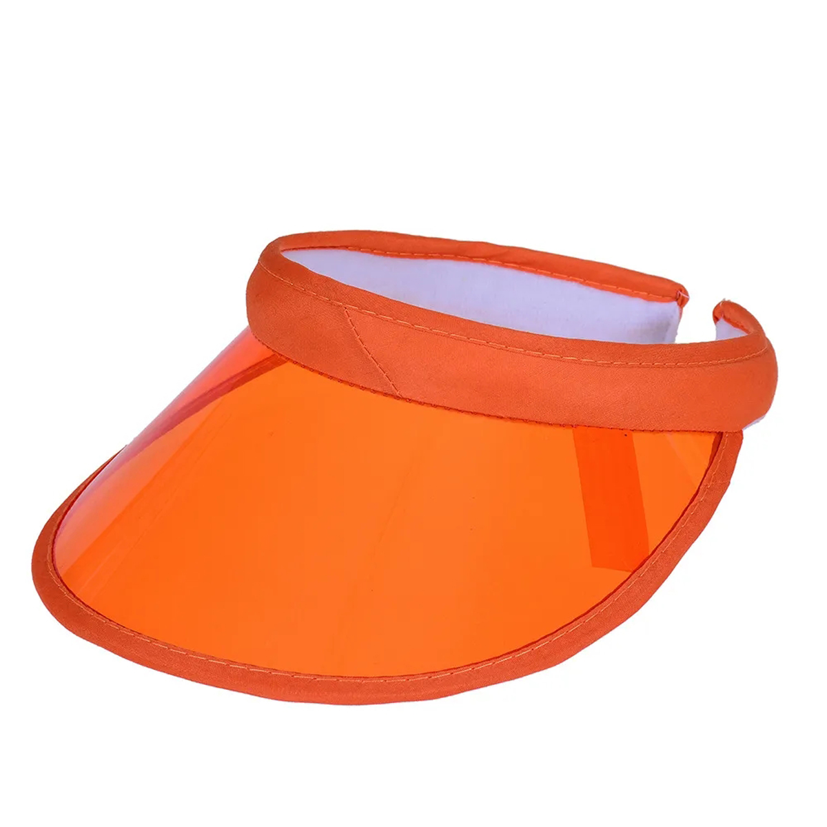 Clear PVC Visor With Wide Brim For Sun Protection 15