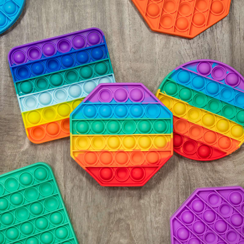 Unimprinted Silicone Push Pop Bubble Fidget Toys 4