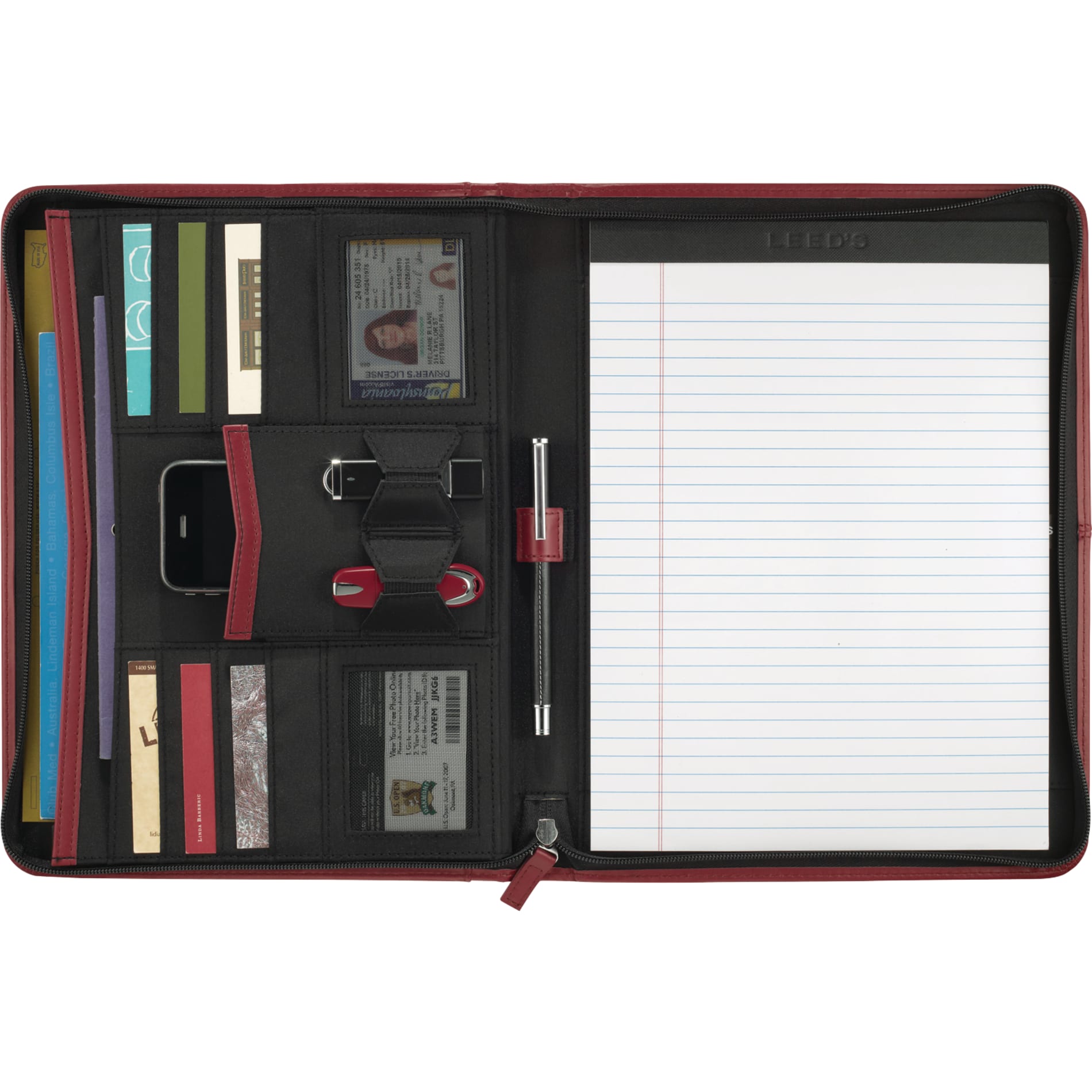 Zippered UltraHyde Padfolio FSC Mix Paper