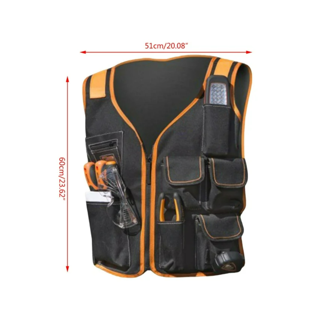 Durable Multi-Pocket Work Vest with Tool Storage 3