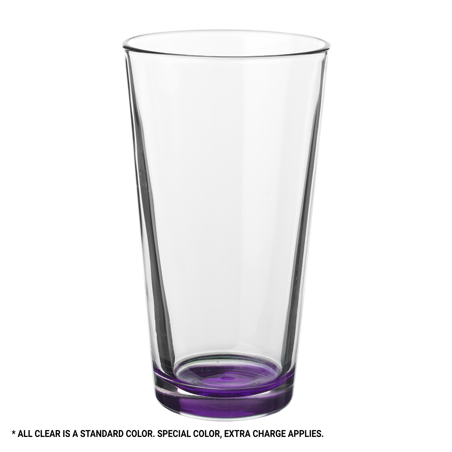 Clear Thick Wall Pint Glass, 16 oz. 5