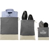 Split Recycled 3pc Travel Pouch Set 25