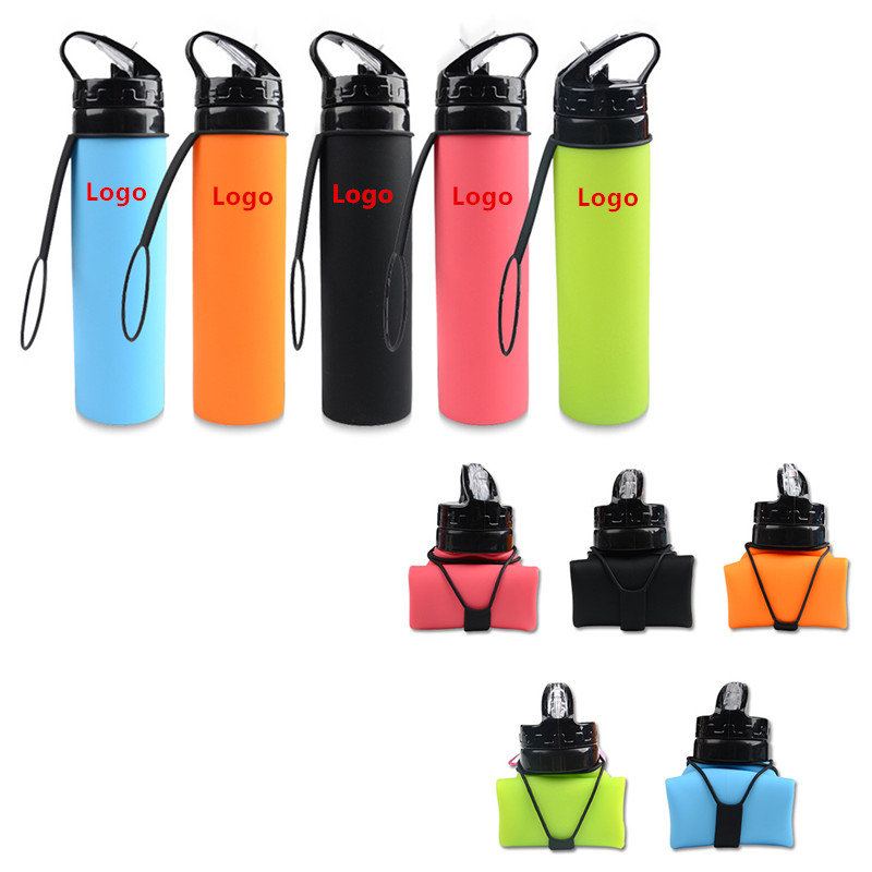 New Arrival 20oz Foldable Silicone Water Bottle 9