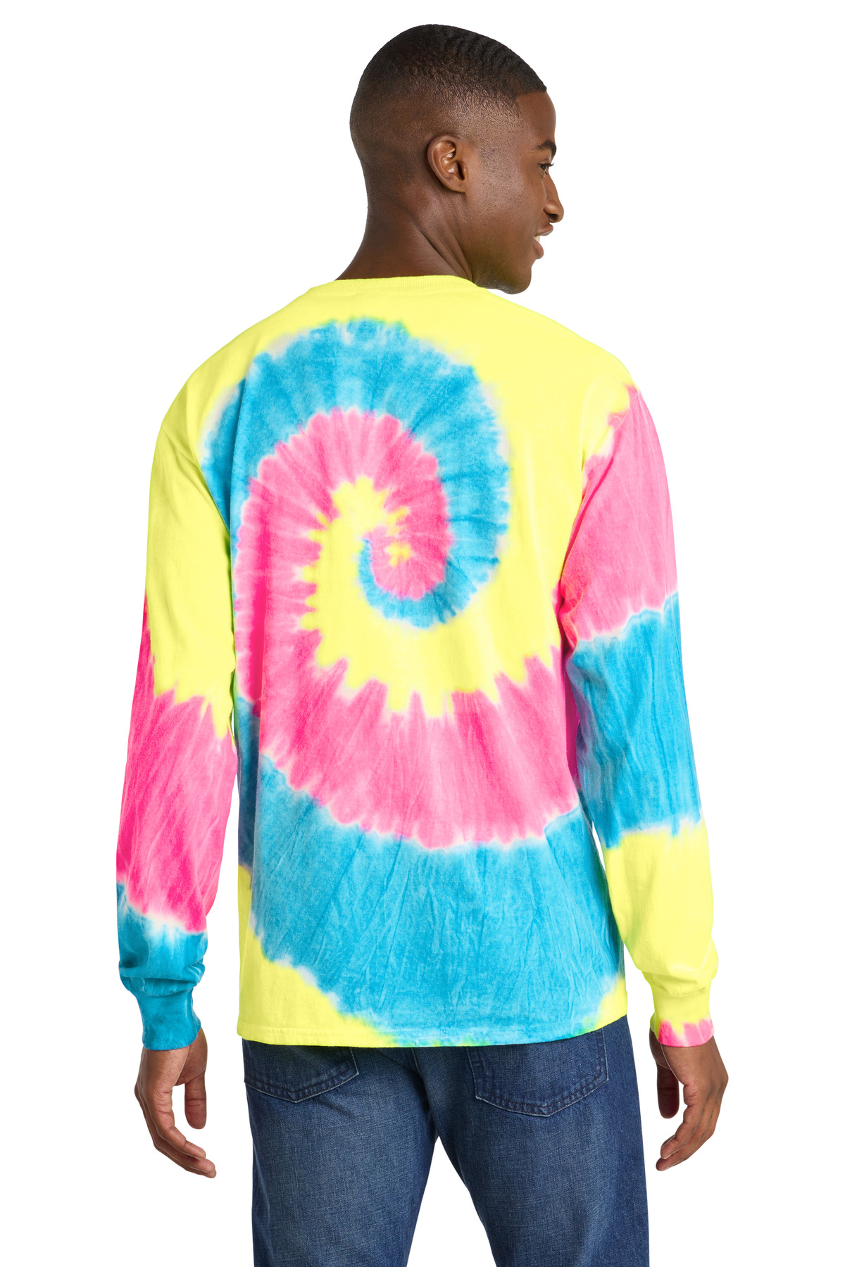 Port & Co Tie-Dye Long Sleeve Tee. PC147LS 37