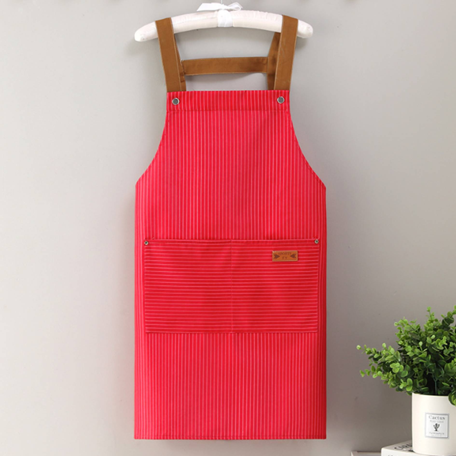 Cooking Two-Pocket Bib Aprons 5