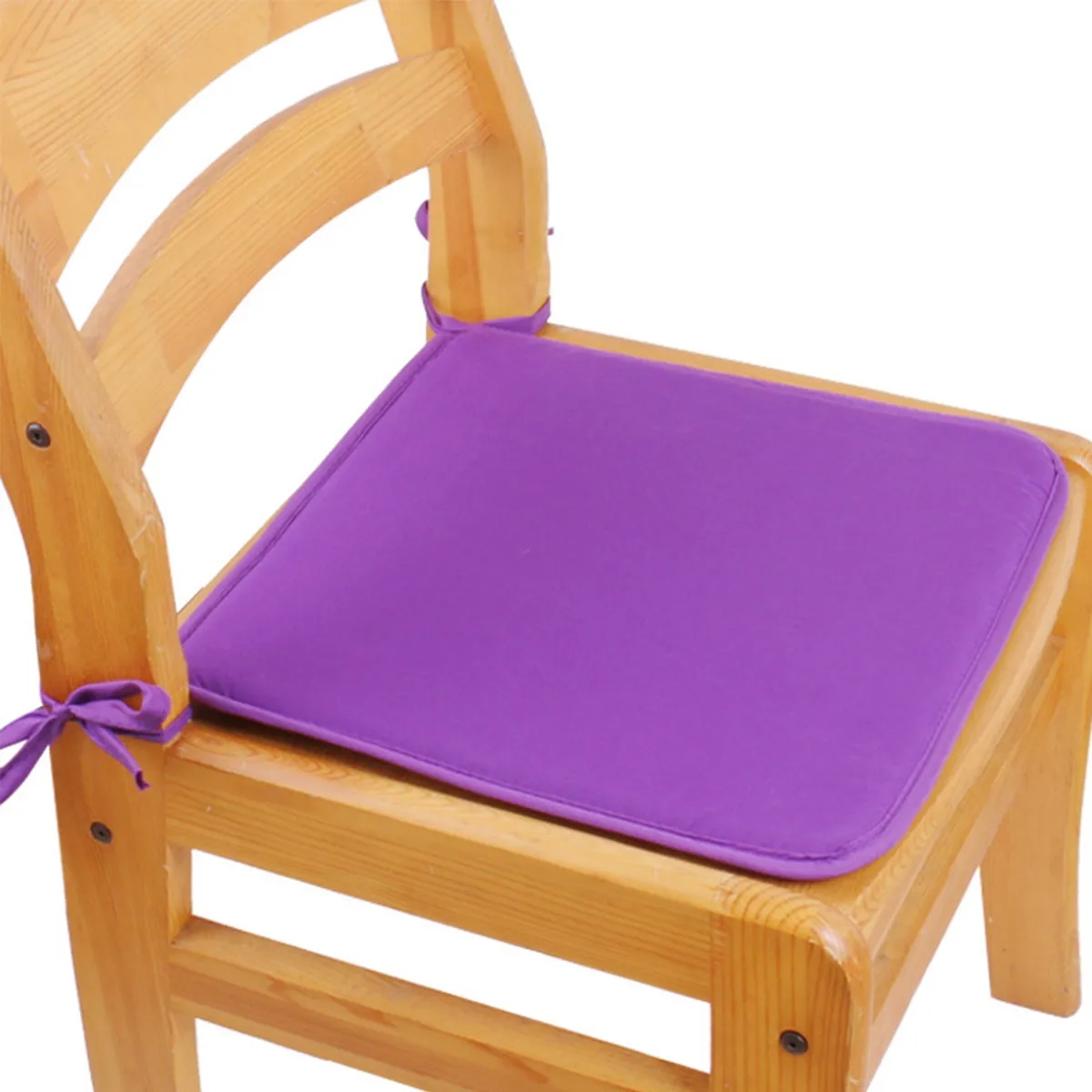 Non Slip Square Seat Covers Chair Mat Cushion Pads with Ties 8