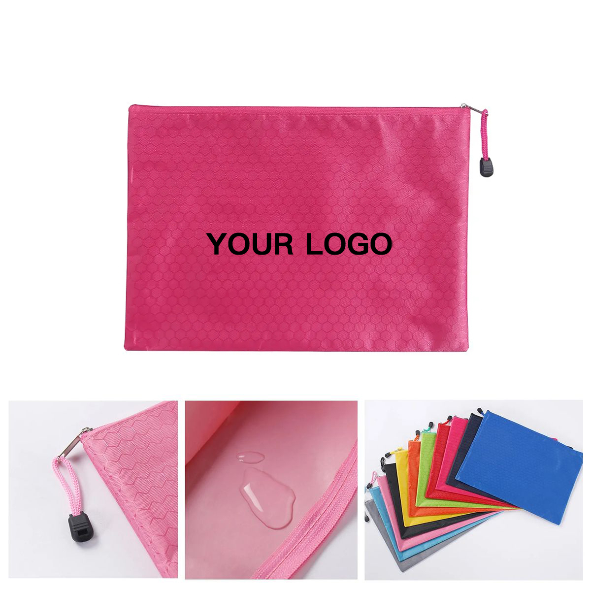 Document Storage Pouch with Zipper Closure 14