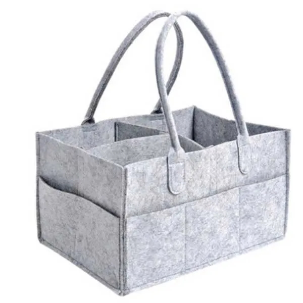 Felt Bag Baby Diaper Caddy Storage Organizer Tote 6