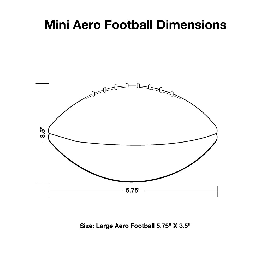 5.75" Mini Aero Football - White Top 6