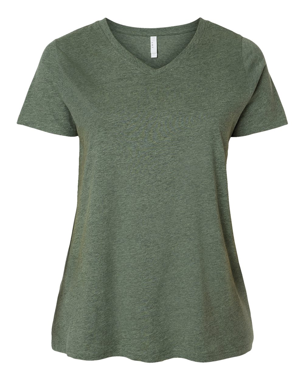 Women's Curvy Collection Fine Jersey V-Neck Tee - 3817 49