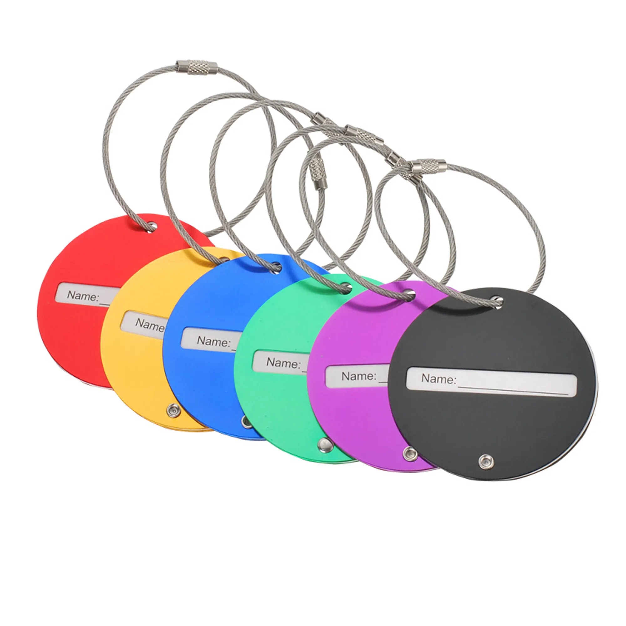 Custom Aluminum Luggage Tag 2
