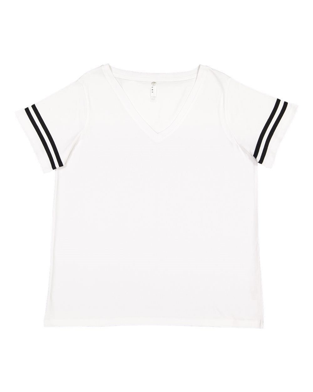 Women's Curvy Collection Vintage Football Tee - 3837 8