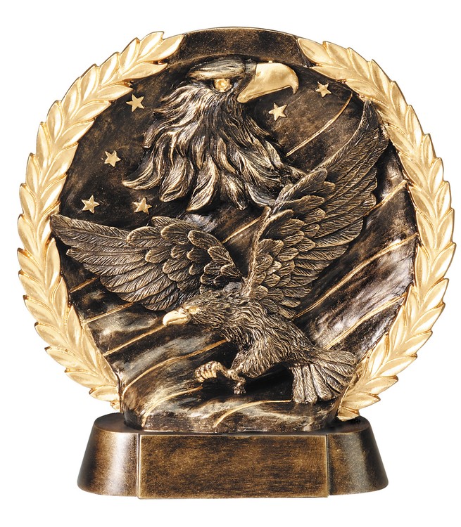 Eagle High Relief Circular Plate Award 1