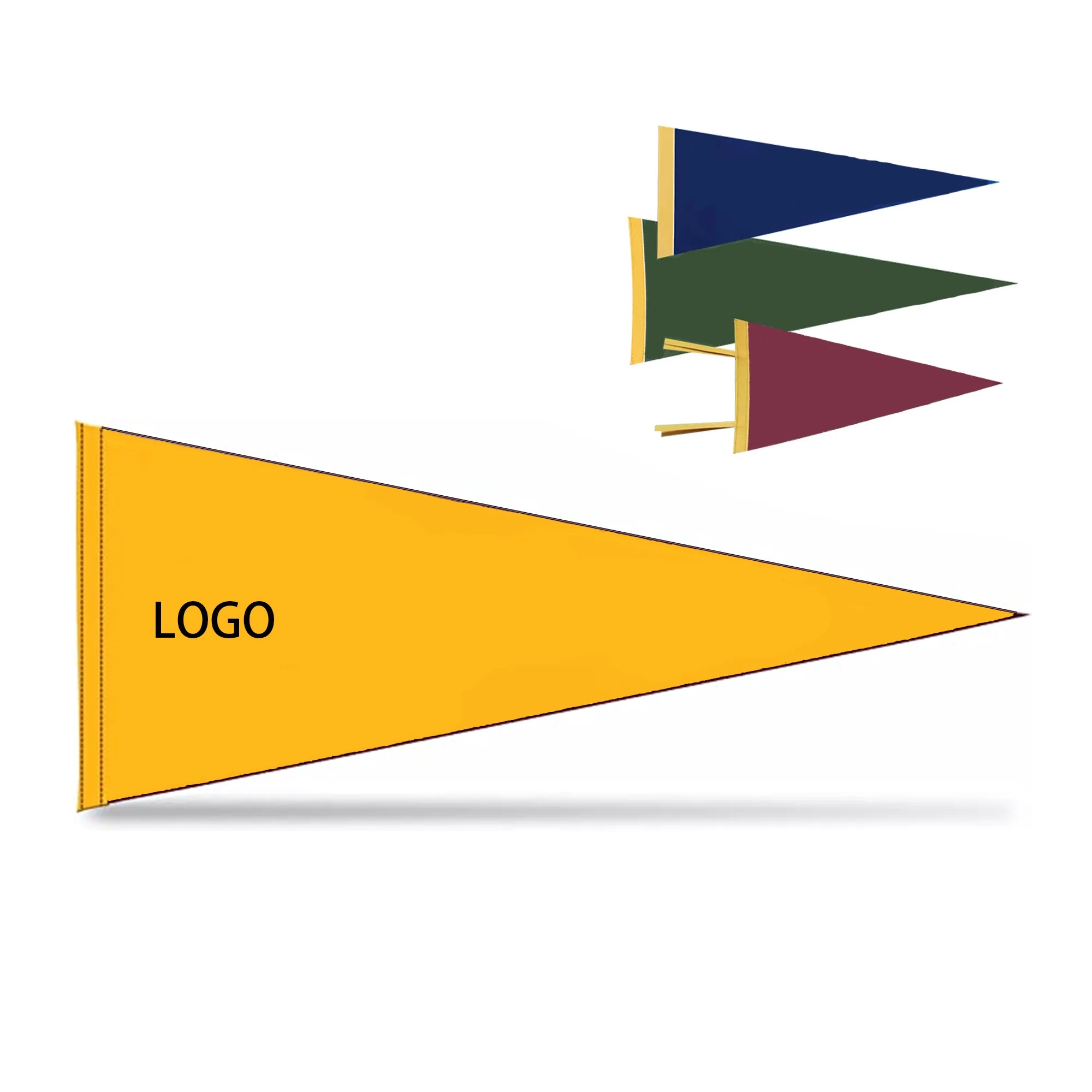 MOQ50 Sublimation Triangle Felt Flag Pennant 2