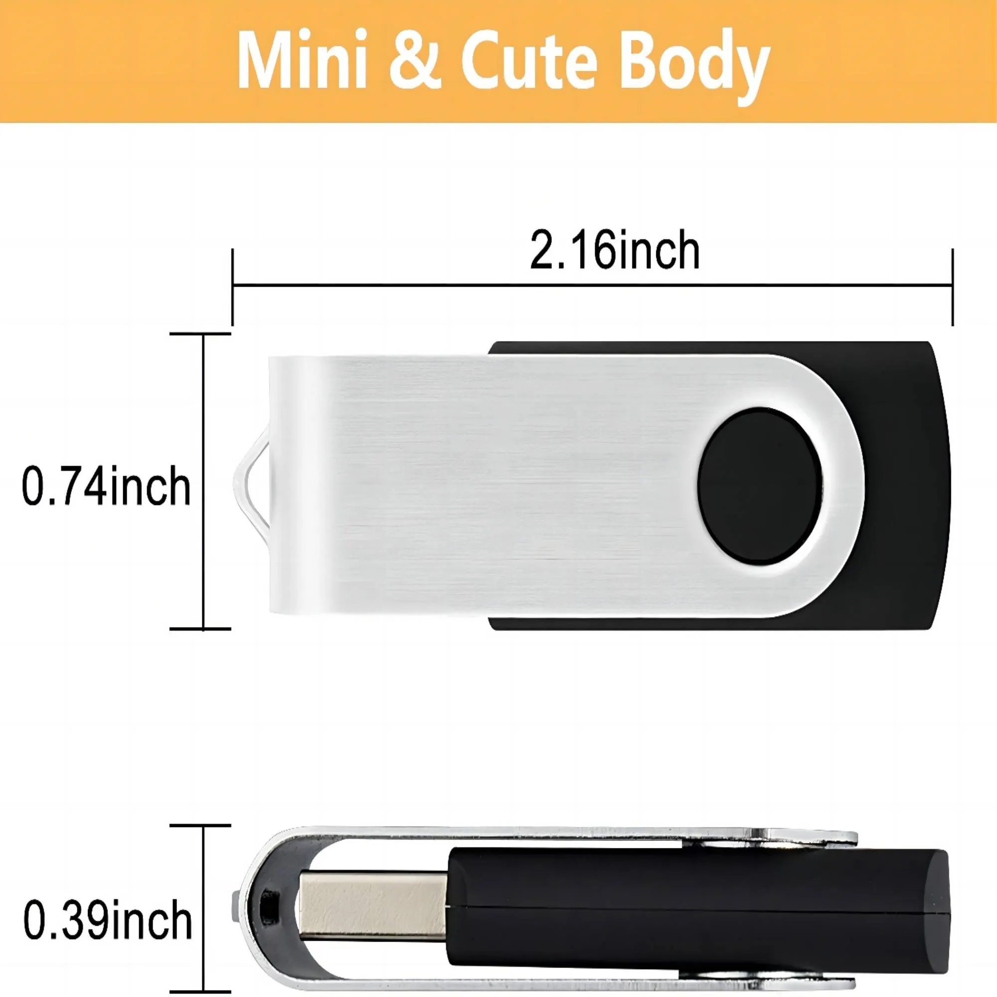 1GB Mini Plastic USB Flash Drive MOQ100 2