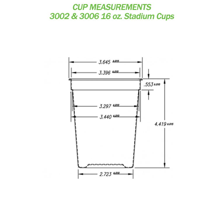 16 oz. Smooth Colored Stadium Cup 7