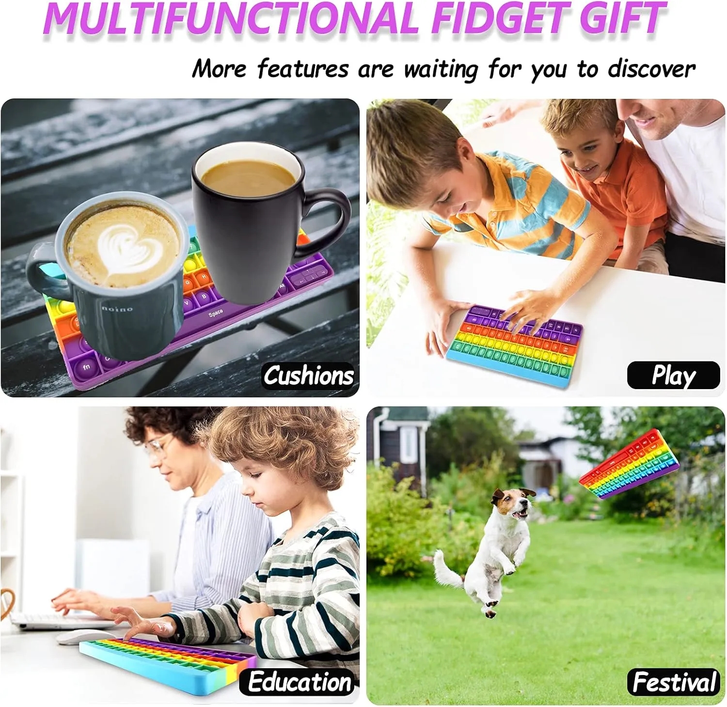 Silicone Keyboard Pop Fidget Toys 6