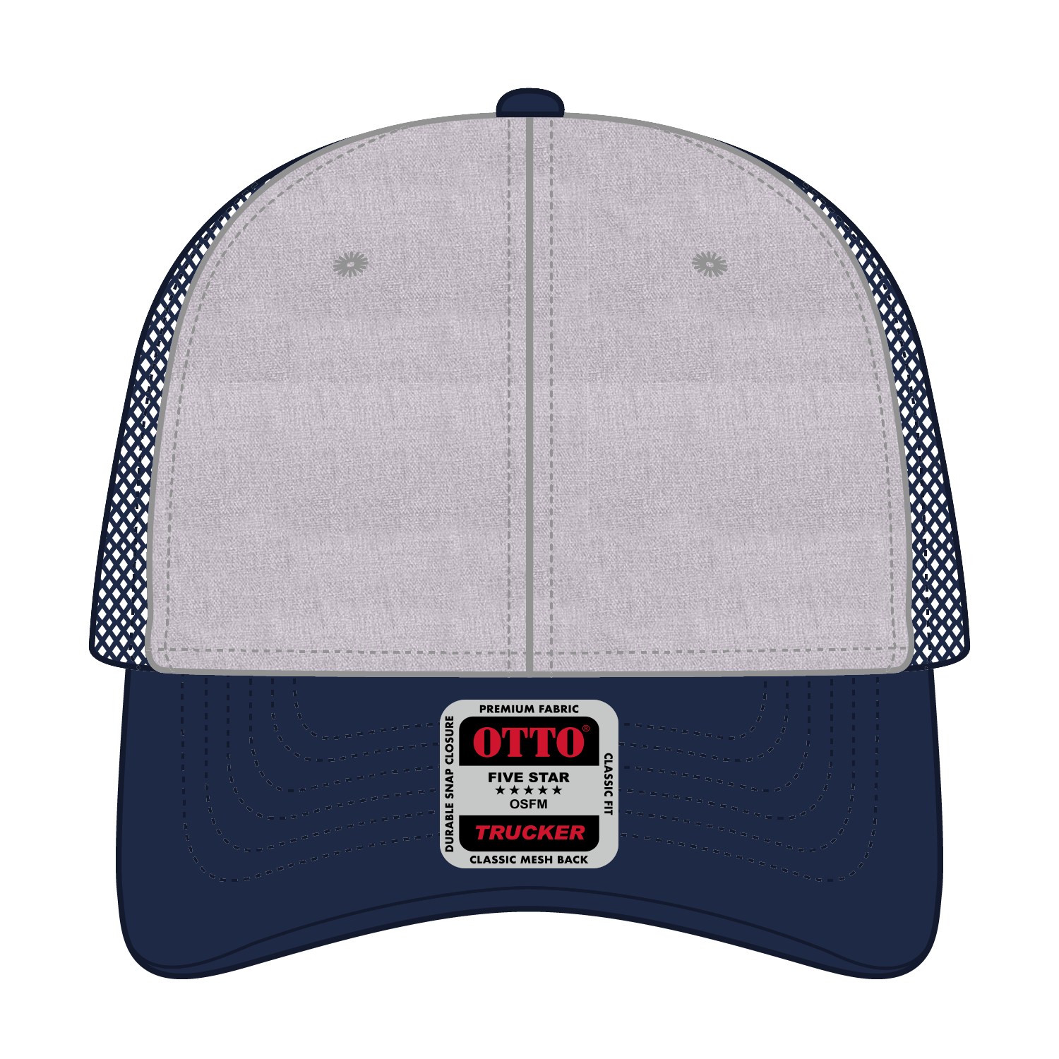 OTTO CAP® 6 Panel Low Profile Mesh Back Trucker Hat 38
