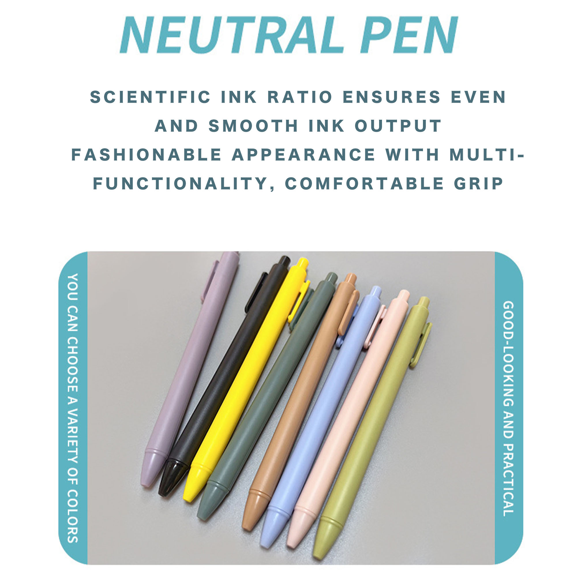 Simple Candy Color Press Neutral Pen 6