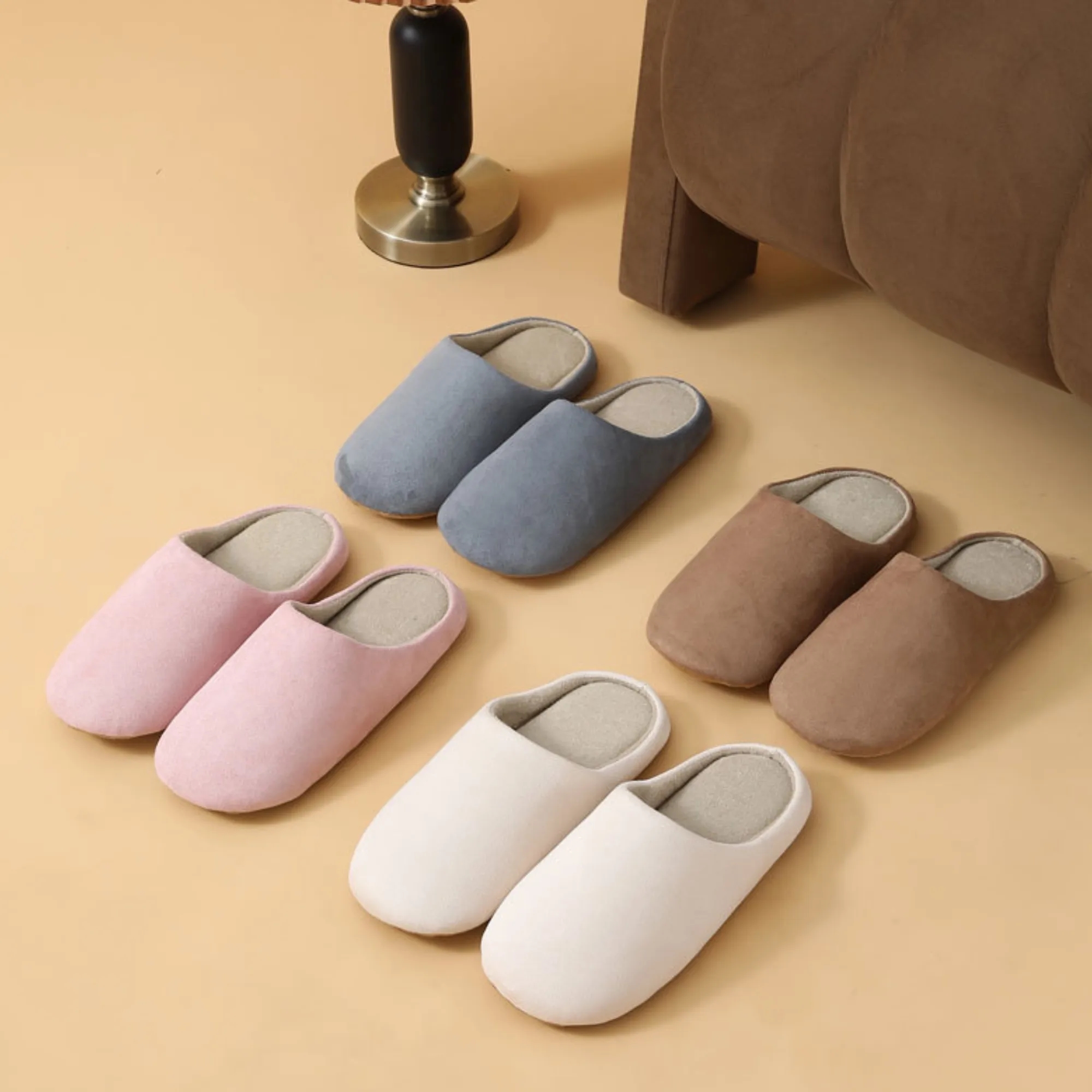 Warm Cotton Slippers Indoor Shoes For Household 4