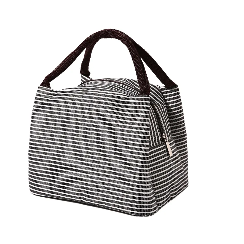 Striped Custom Insulated Lunch Tote 3