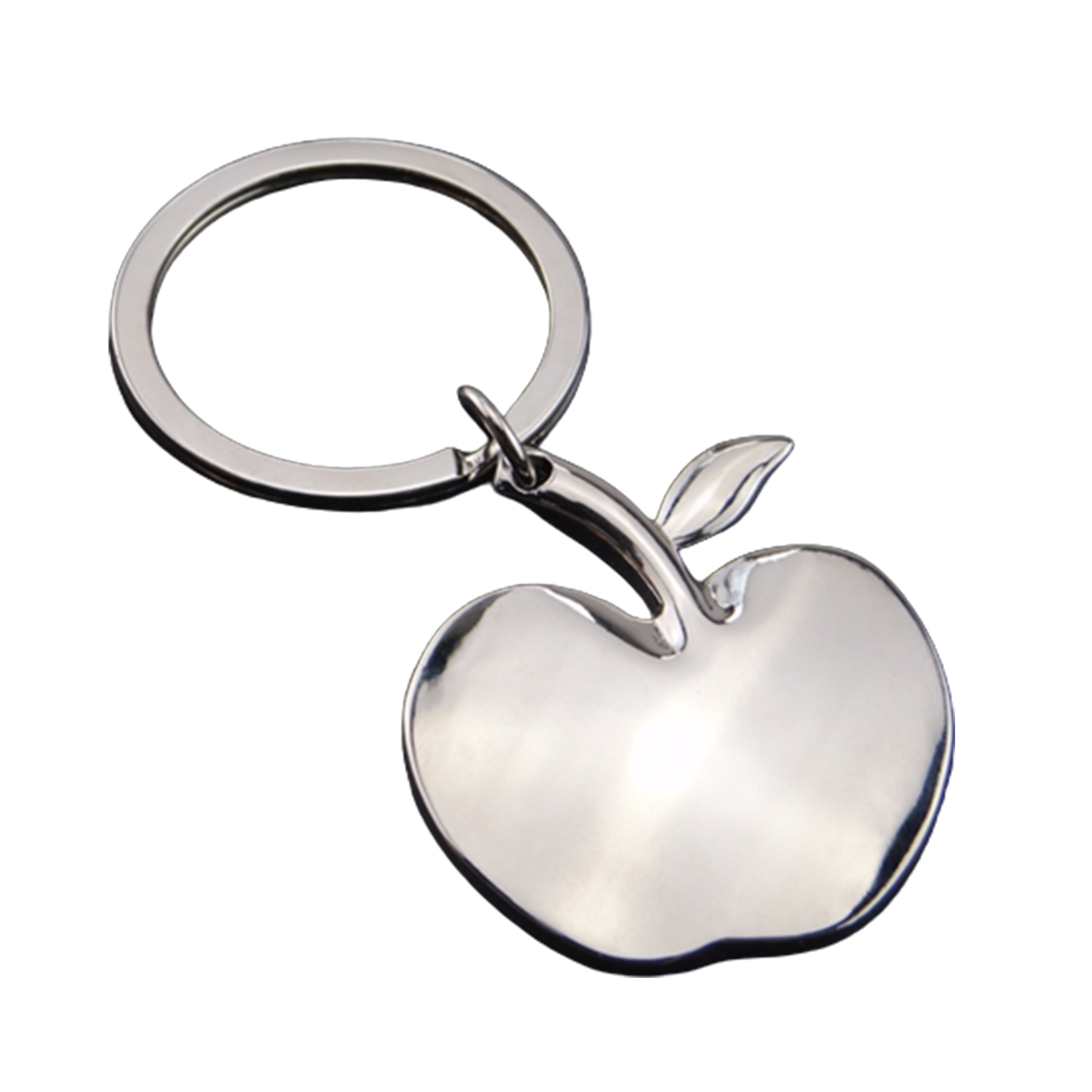 Apple Shape Metal Keychain 2