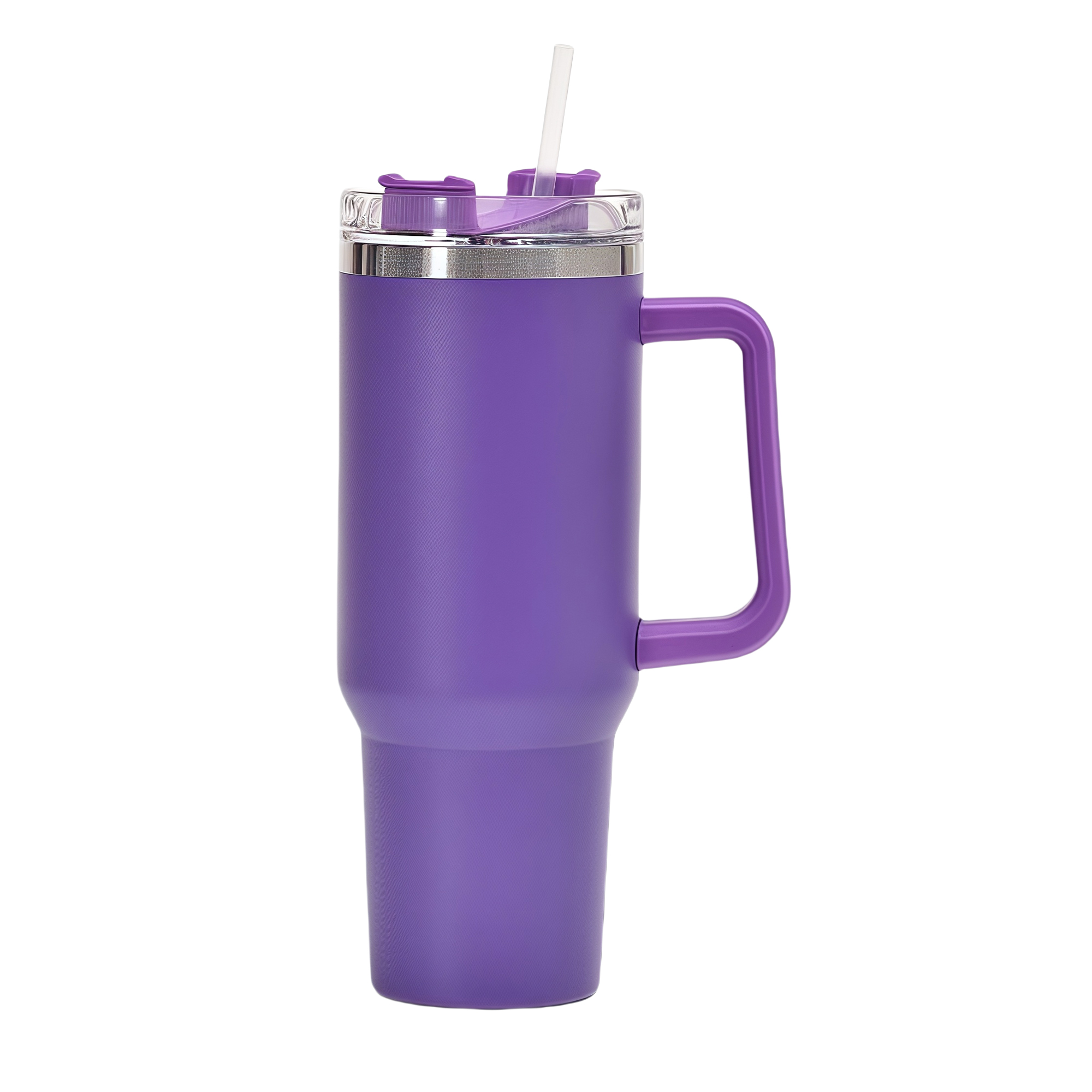 40oz Stainless Steel Vacuum Insulated Car Cup with Straw 2