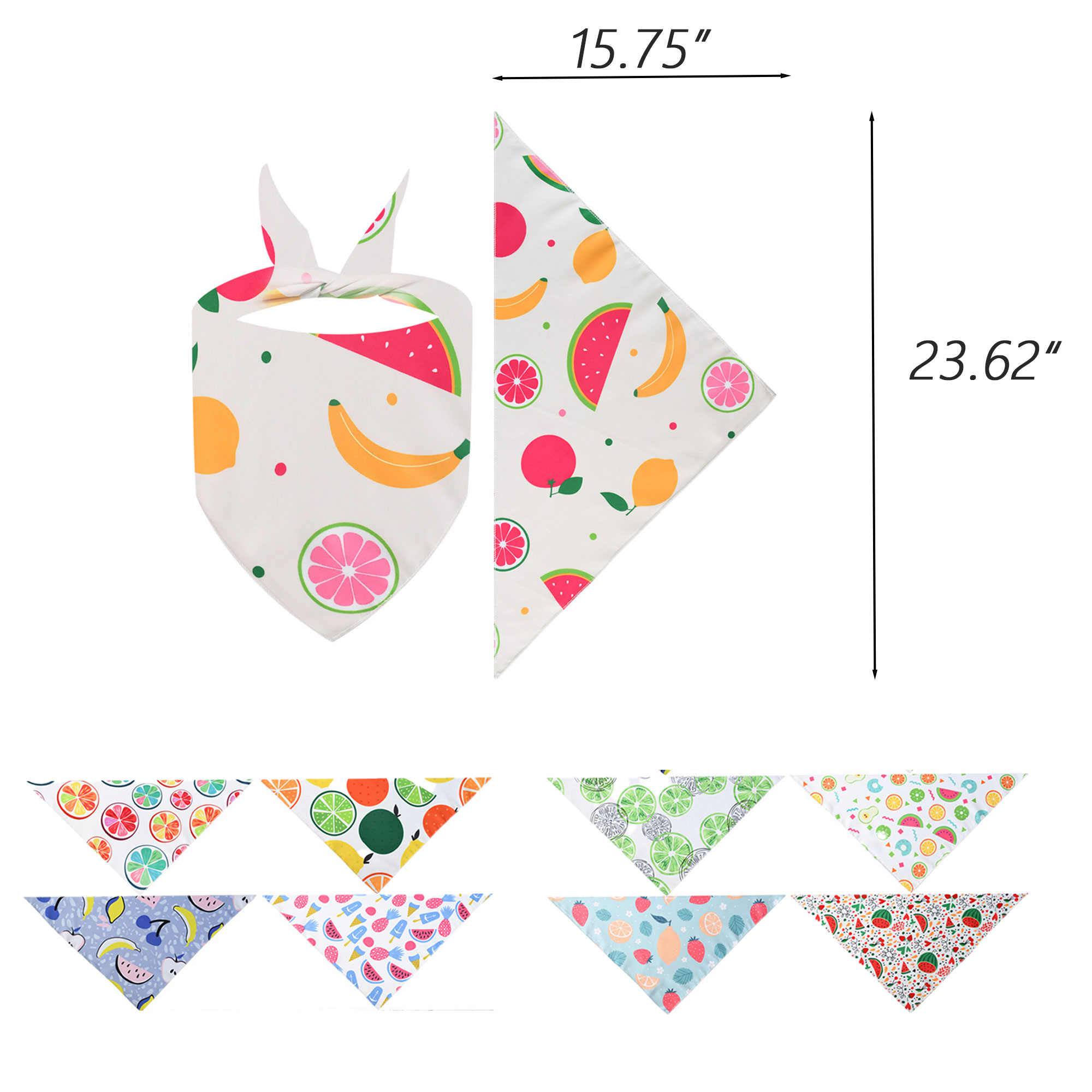 Triangle Double-Faced Washable Pet Scarf 7
