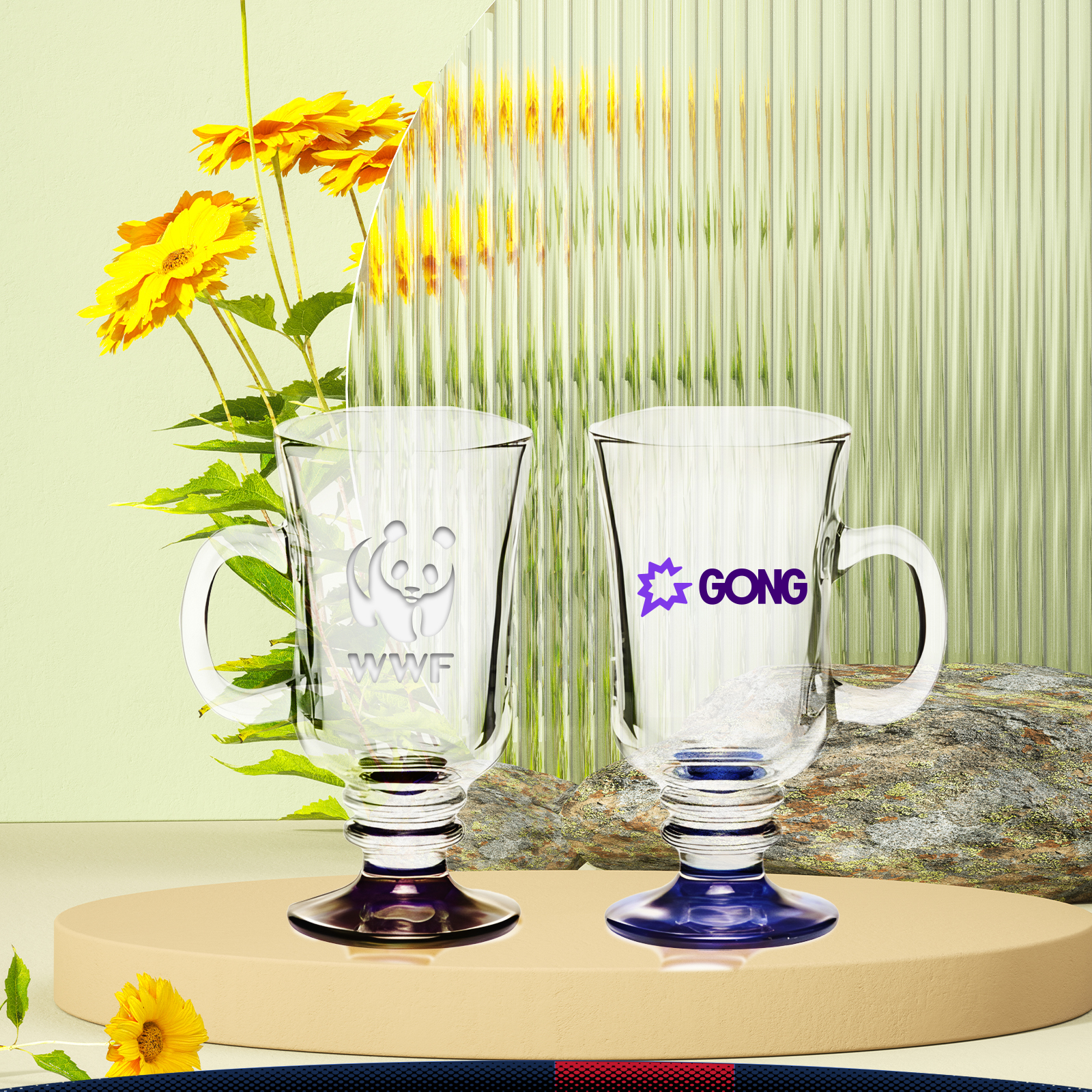 8.5 oz. Libbey Irish Coffee Mugs 9