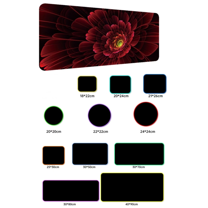 Non-Slip Rubber Mouse Pad(7 7/8" D) 1