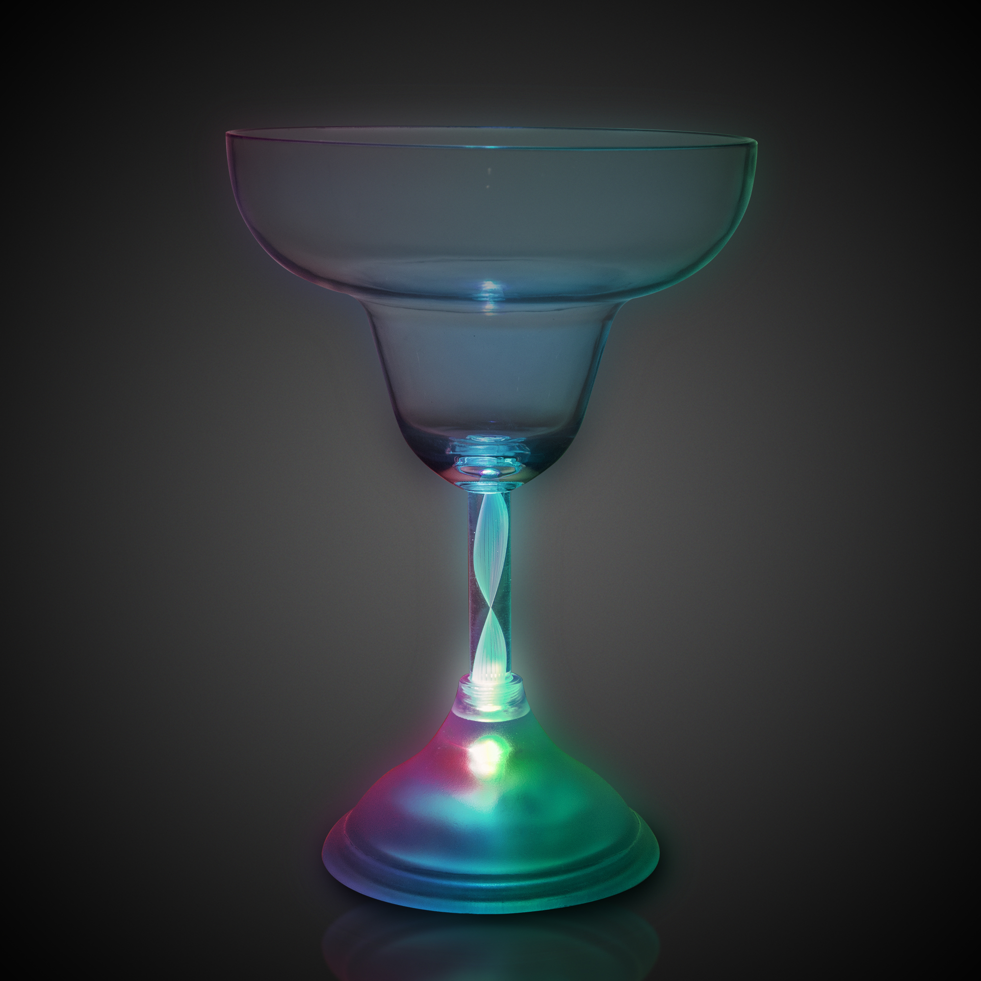 10 oz. Light Up Flashing MultiColor LED Glow Margarita Glass 4