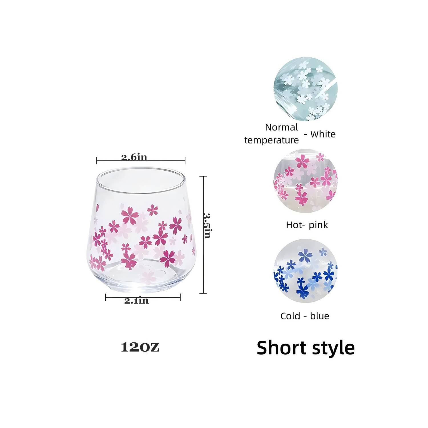 12oz Color Changing Glass Cup – Heat-Resistant & Durable 3