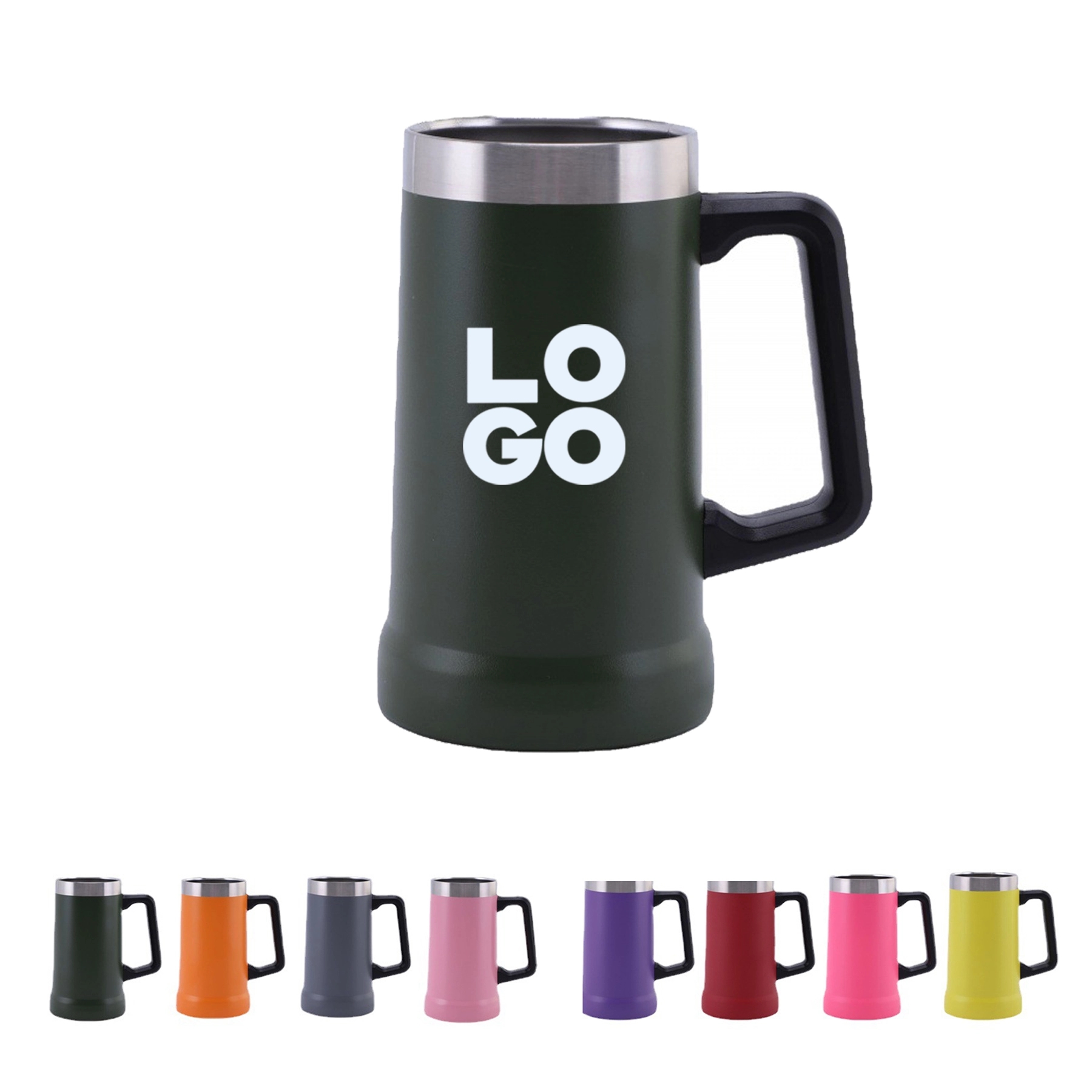20 Oz Stainless Steel Beer Mug 2