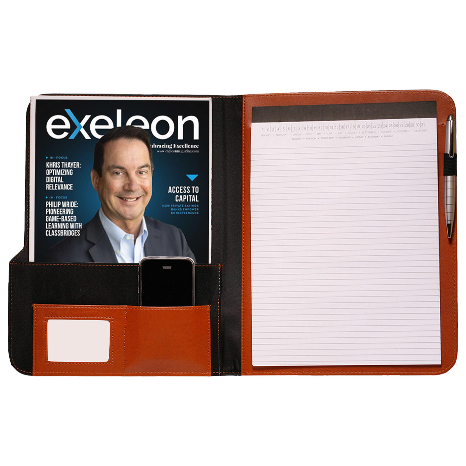 Two Tone Portfolios w/ Pen Loop 2