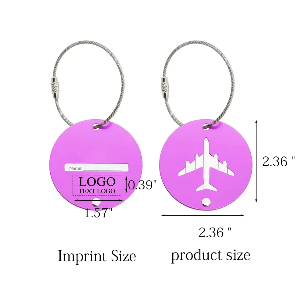 Aircraft Aluminum Alloy Luggage Tags 1