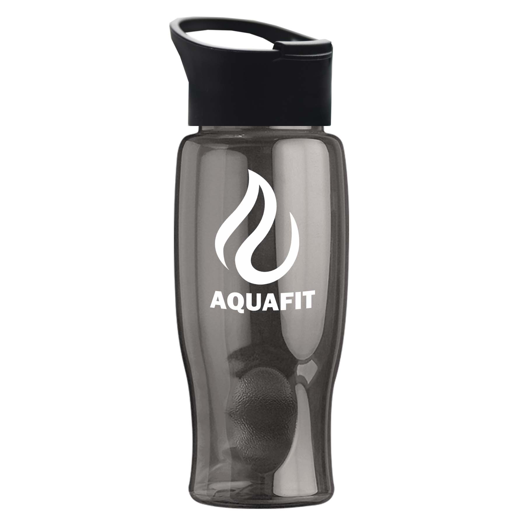 Poly-pure - 27 oz. Transparent Bottle with Pop-up 12