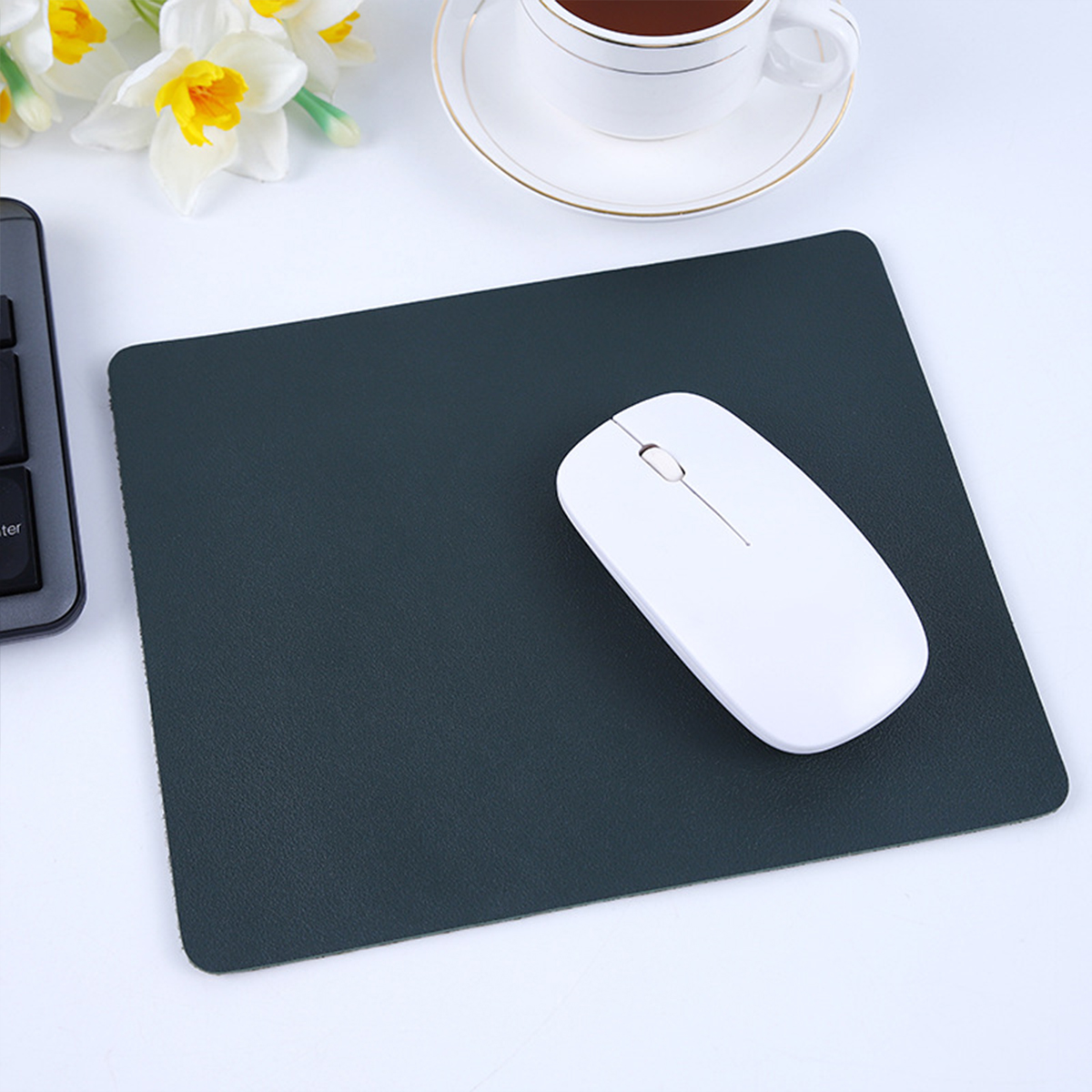 Leather Mouse Pad Small Waterproof Solid Color Simple 6