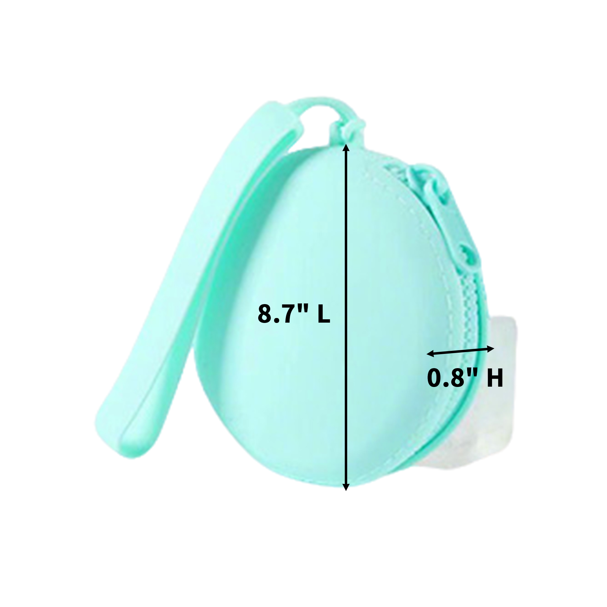 Round Wrist Strap Coin Holder With Compact Case 7