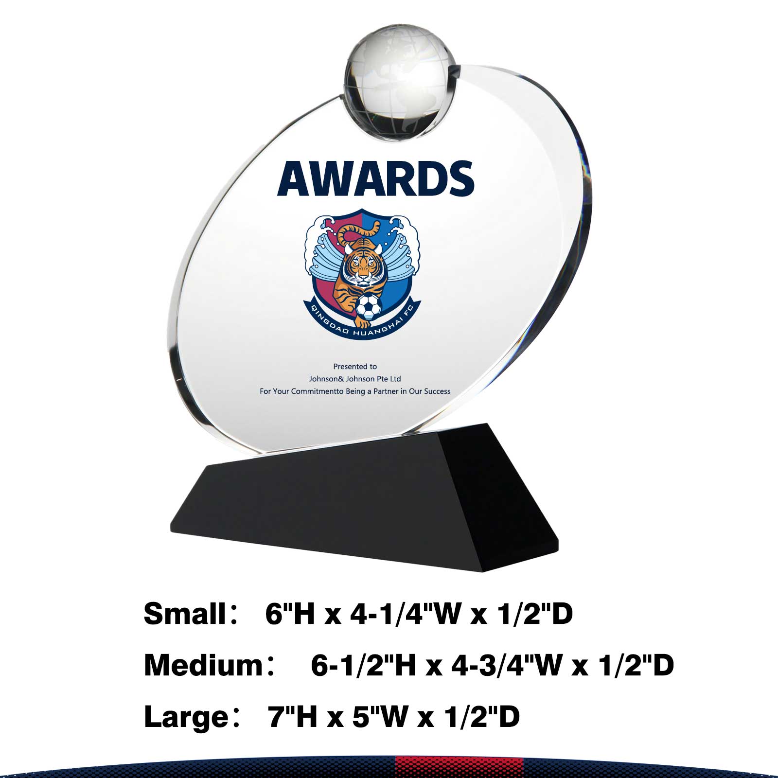 Gloria Oval Globe Award 3
