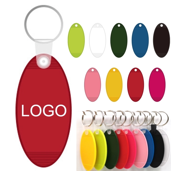 Oval Hotel Motel Room Key Ring 2